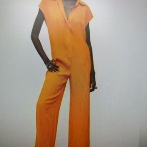 Zara Jacquard Jumpsuit